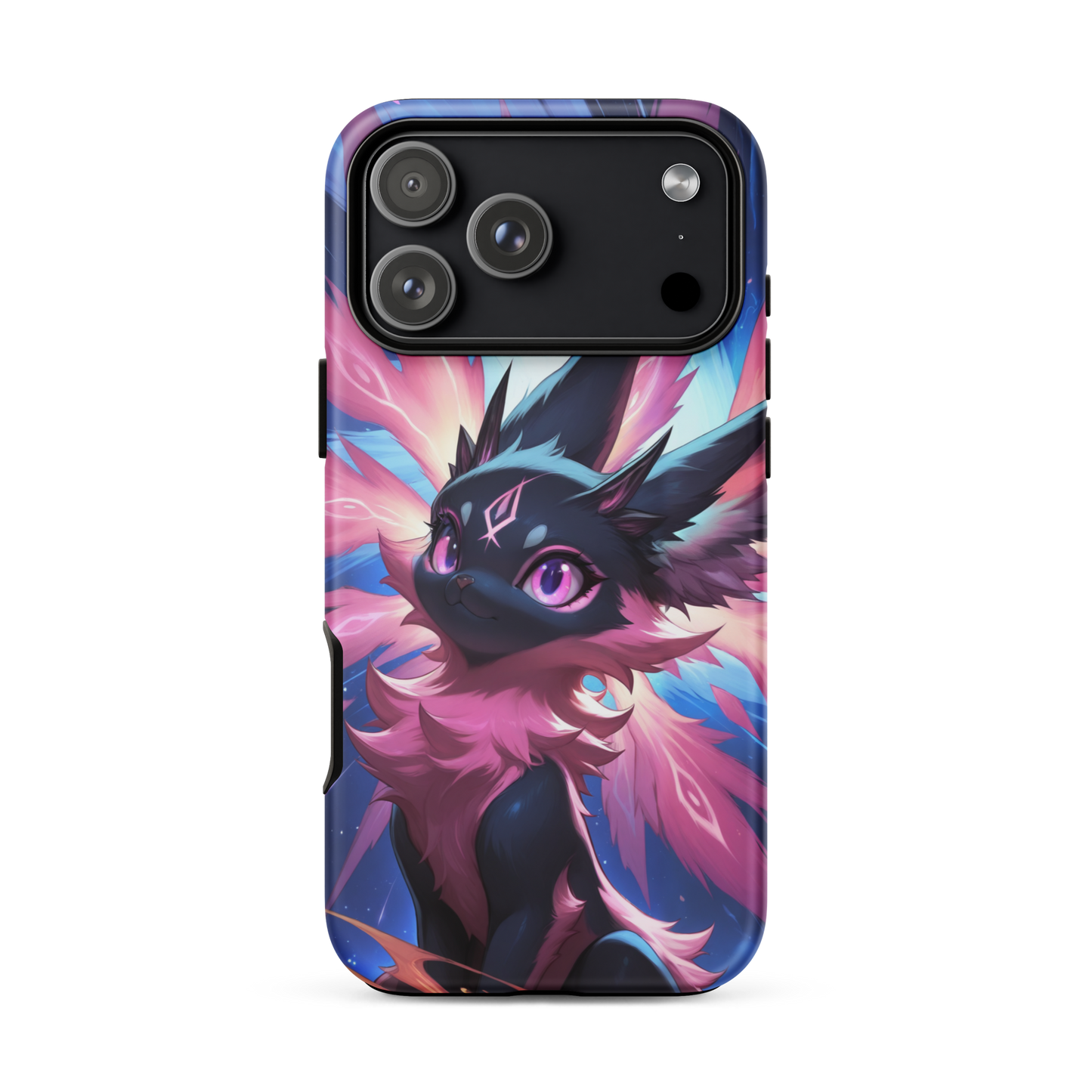 Coque iPhone® chat duveteux - iPhone 17 Pro Max - Double Couche Rigide - SoulCase