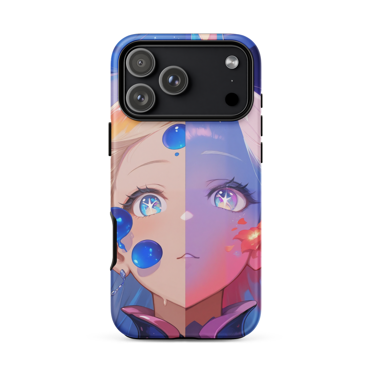 Coque iPhone® fille aqua - iPhone 17 Pro Max - Double Couche Rigide - SoulCase