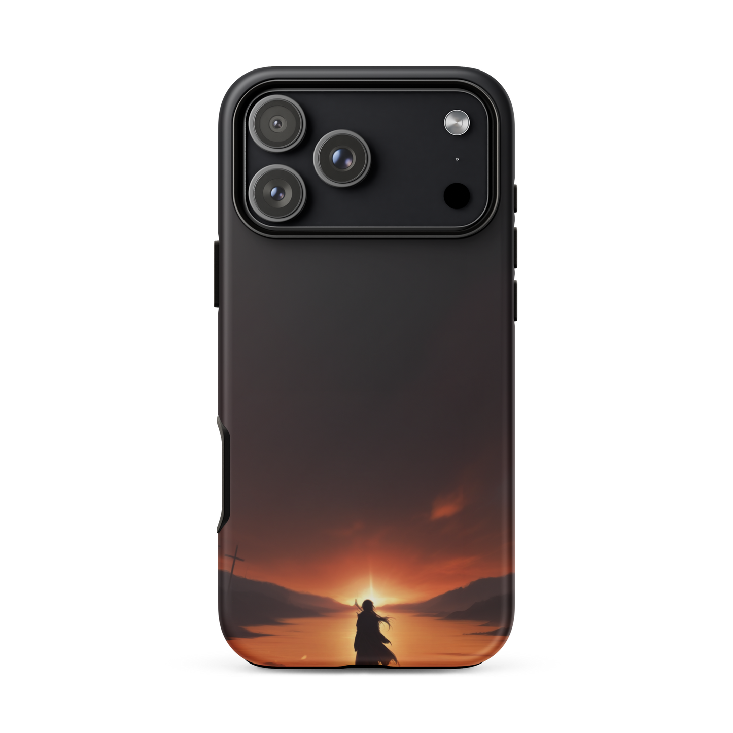 Coque iPhone® couché de soleil sur les enfers - iPhone 17 Pro Max - Double Couche Rigide - SoulCase
