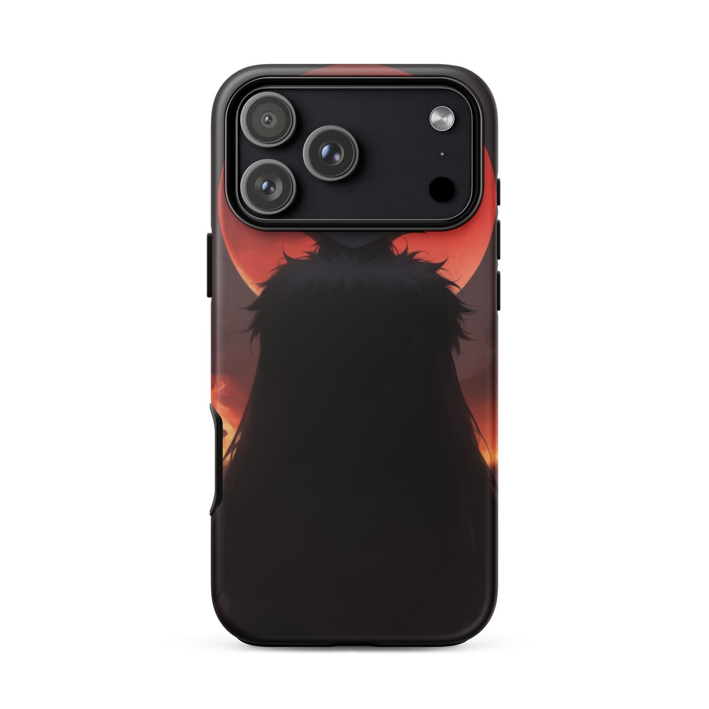Coque iPhone® ombre de la lune rouge - iPhone 17 Pro Max - Double Couche Rigide - SoulCase