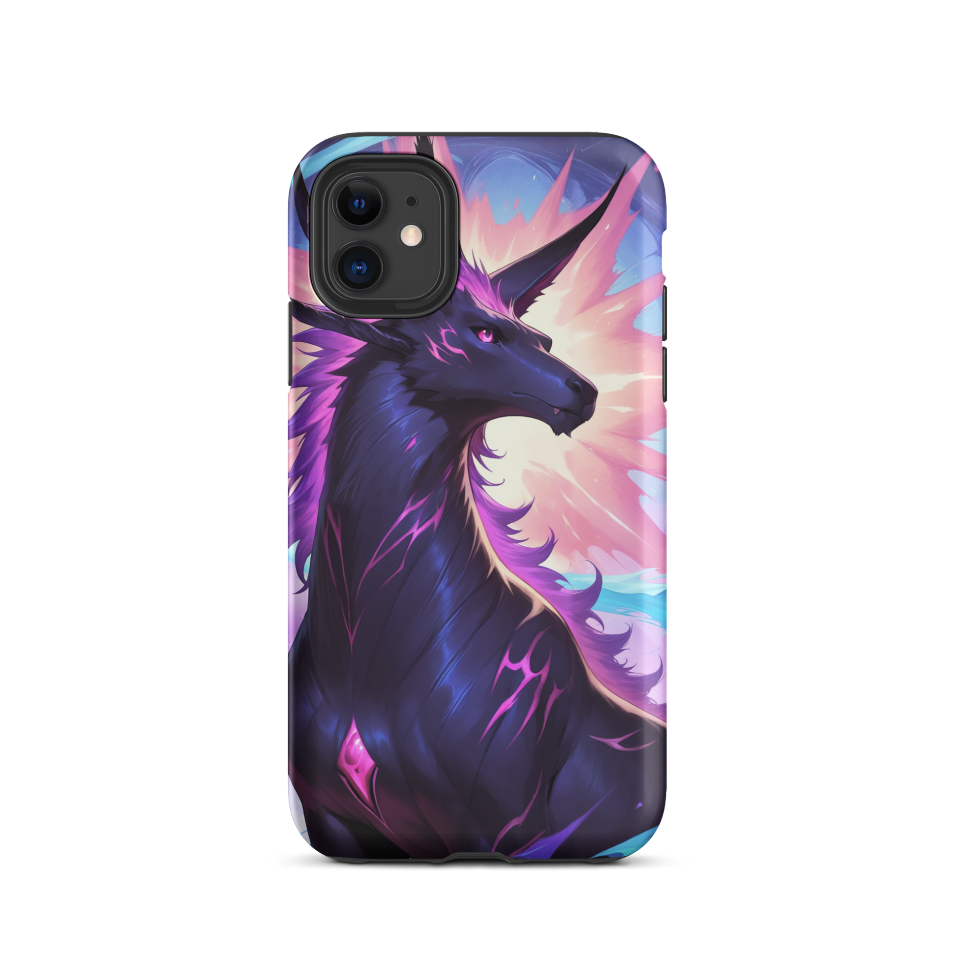 Coque iPhone® cheval ténébreux - iPhone 11 - Double Couche Rigide - SoulCase