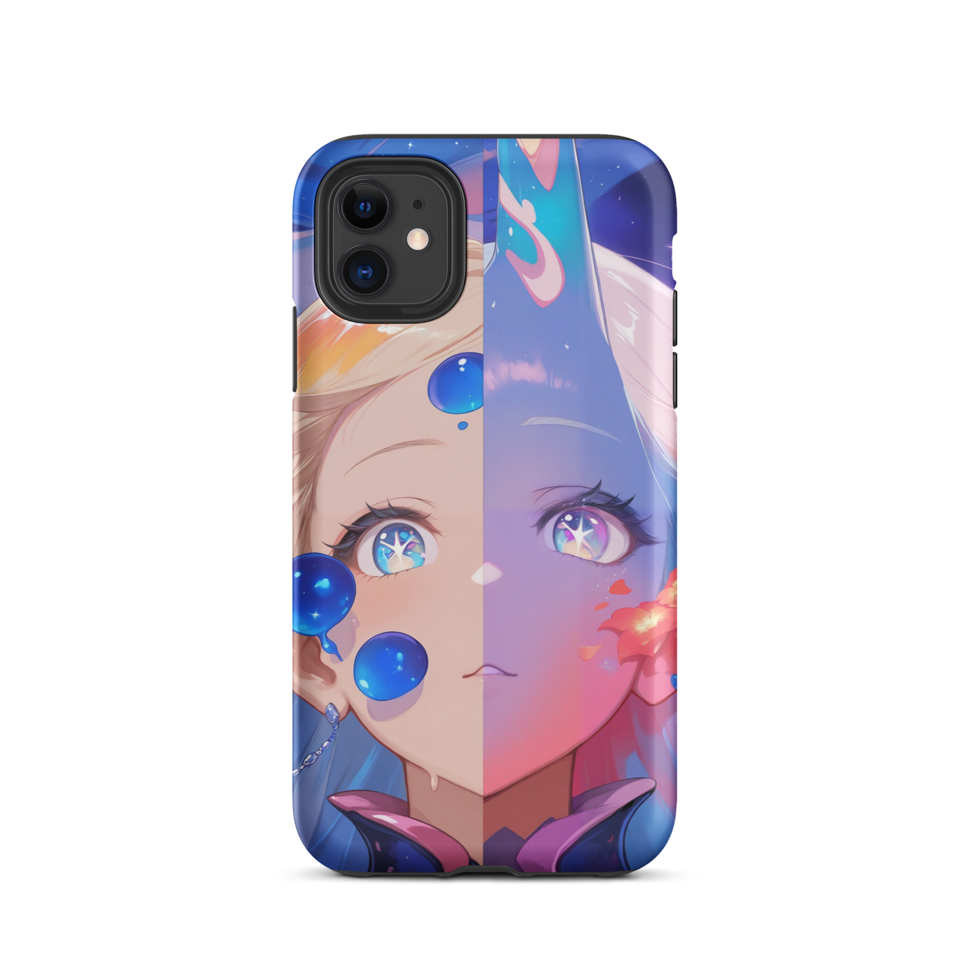 Coque iPhone® fille aqua - iPhone 11 - Double Couche Rigide - SoulCase