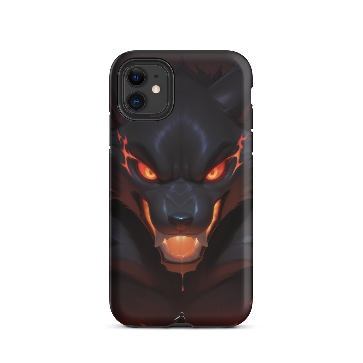 Coque iPhone® cerbère de feu - iPhone 11 - Double Couche Rigide - SoulCase
