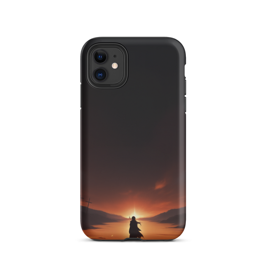 Coque iPhone® couché de soleil sur les enfers - iPhone 11 - Double Couche Rigide - SoulCase