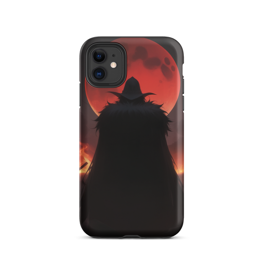 Coque iPhone® ombre de la lune rouge - iPhone 11 - Double Couche Rigide - SoulCase
