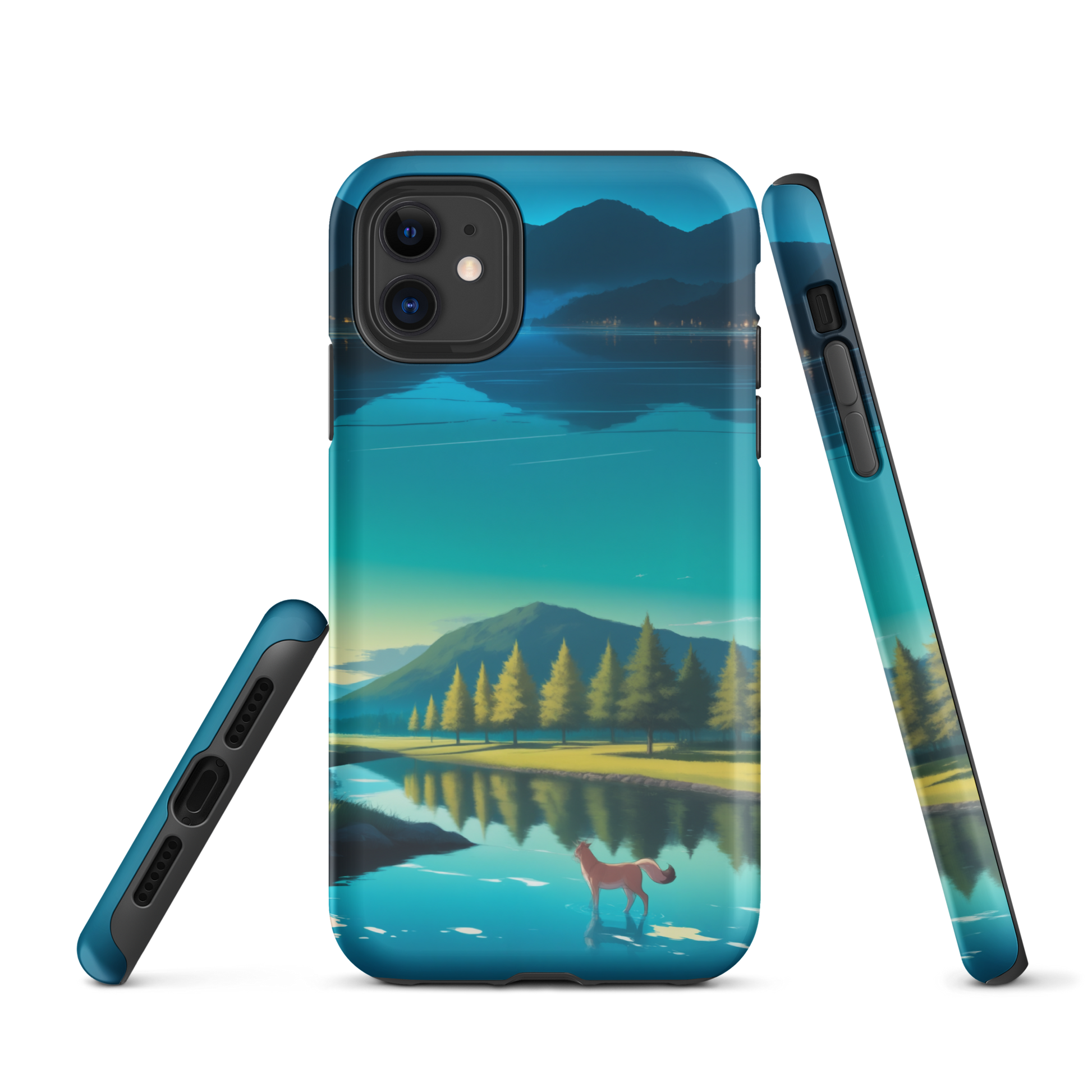 Coque iPhone® Mondes Miroirs - Double Couche Rigide - SoulCase