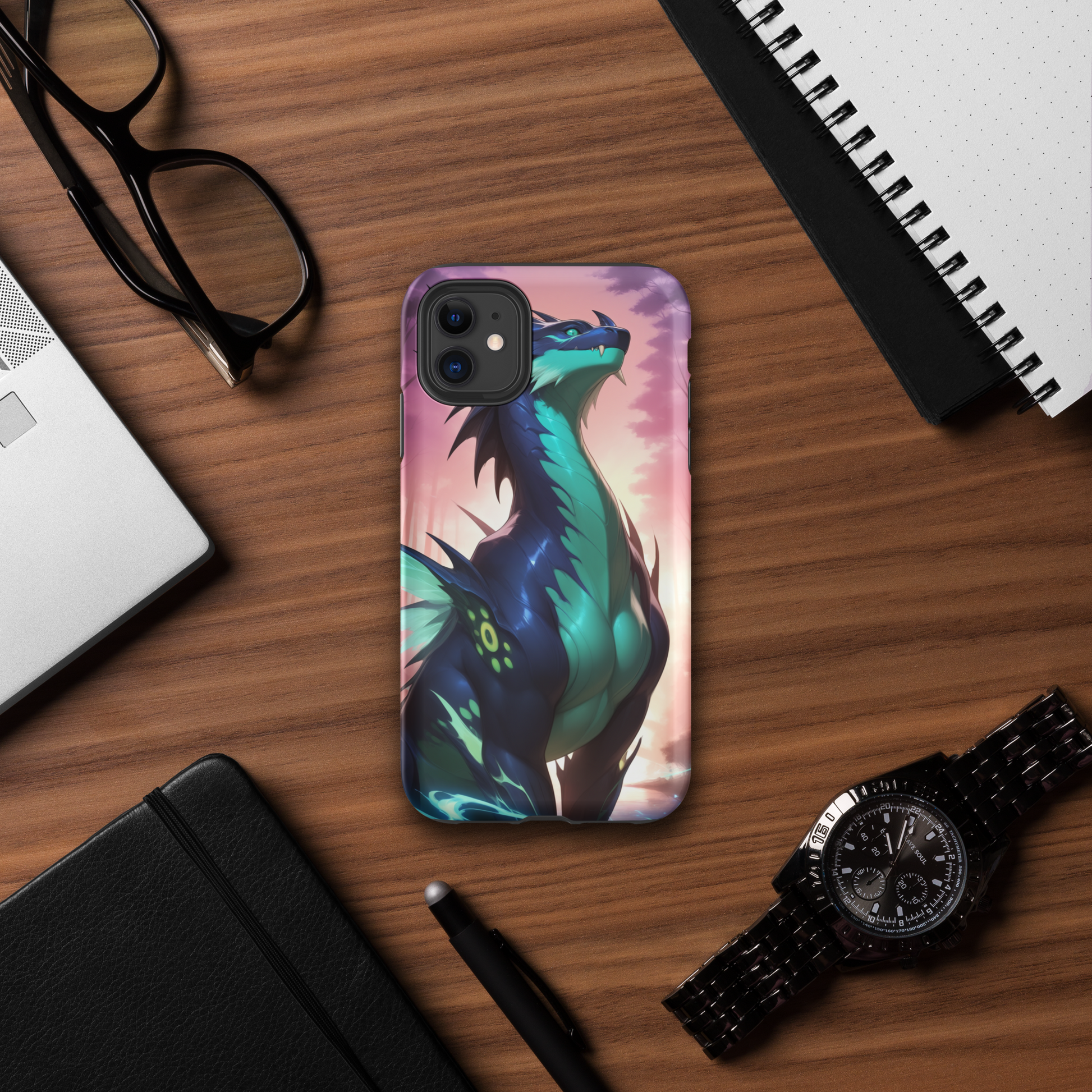 Coque iPhone® Bravoure d’une bête - Double Couche Rigide - SoulCase