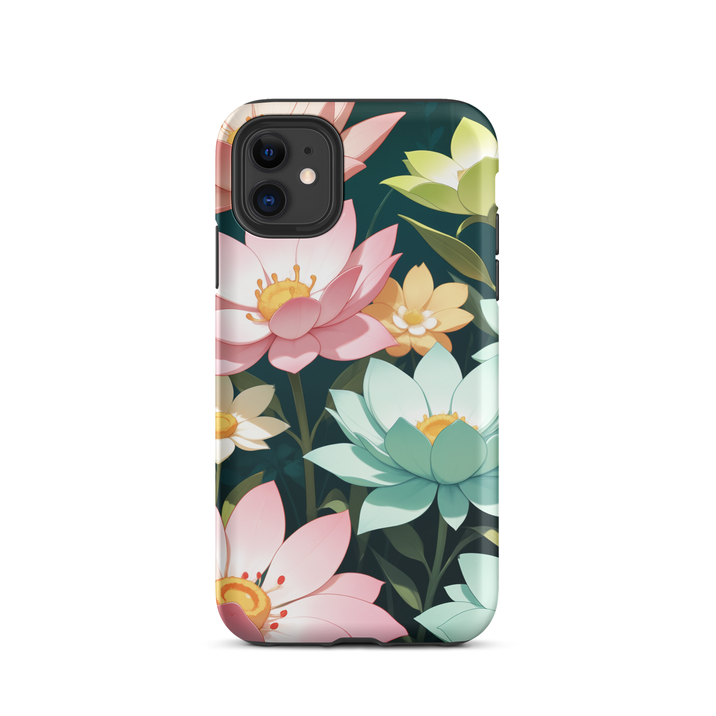 Coque iPhone® Jardin Fleuri - iPhone 11 - Double Couche Rigide - SoulCase