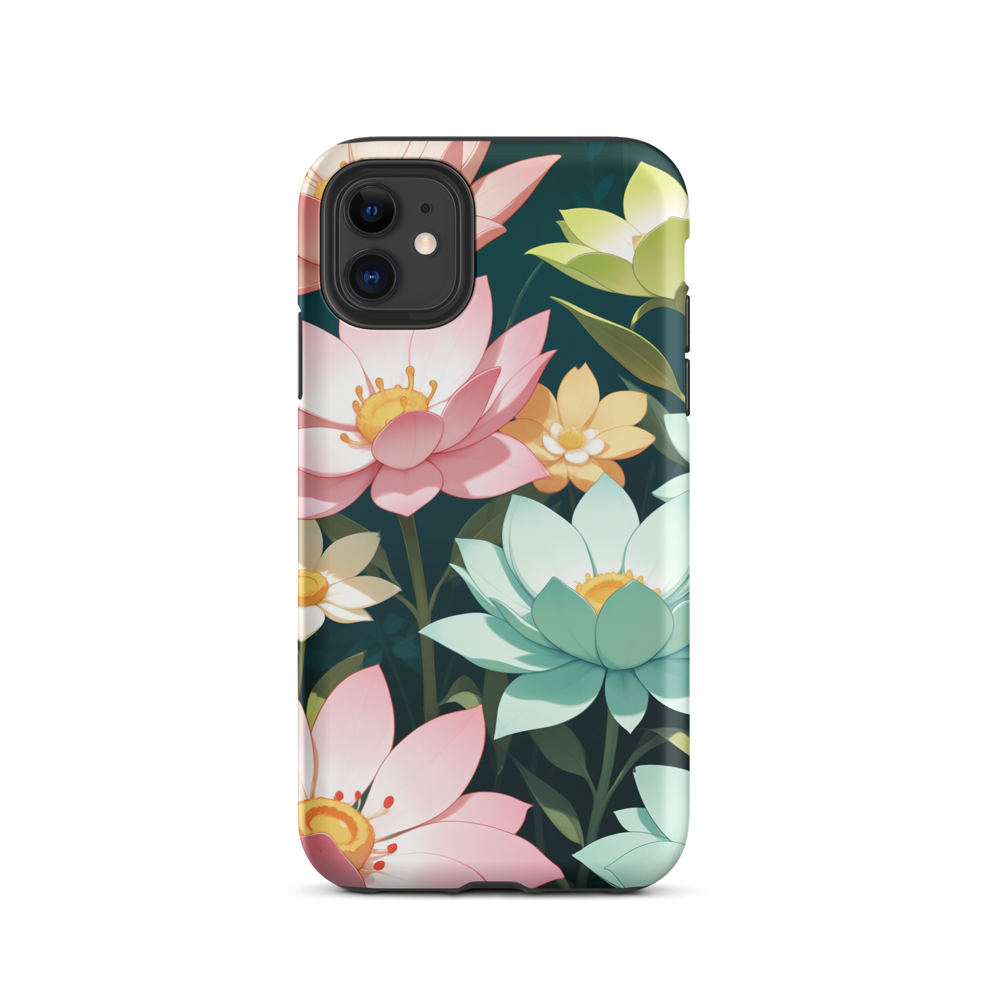 Coque iPhone® Jardin Fleuri - iPhone 11 - Double Couche Rigide - SoulCase