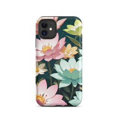 Coque iPhone® Jardin Fleuri - iPhone 11 - Double Couche Rigide - SoulCase