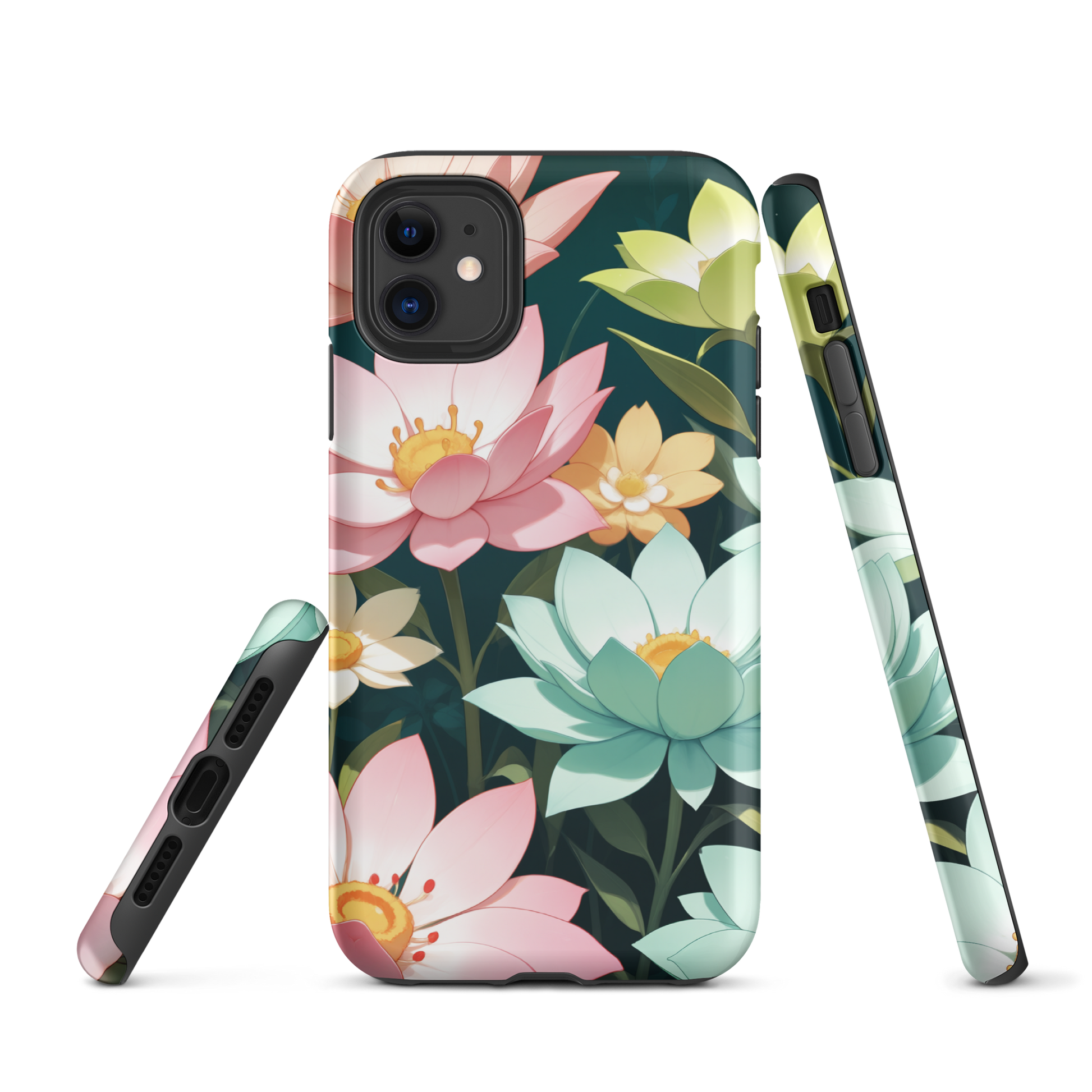 Coque iPhone® Jardin Fleuri - Double Couche Rigide - SoulCase