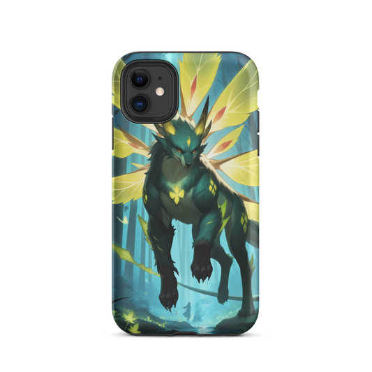 Coque iPhone® Jaguar Papillonnant - iPhone 11 - Double Couche Rigide - SoulCase
