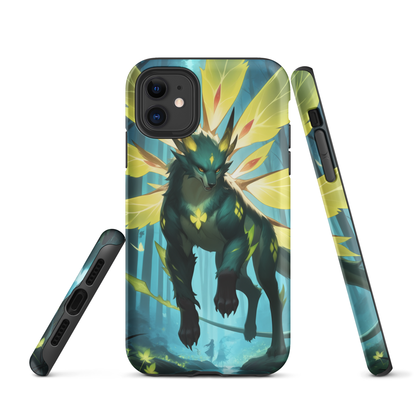 Coque iPhone® Jaguar Papillonnant - Double Couche Rigide - SoulCase