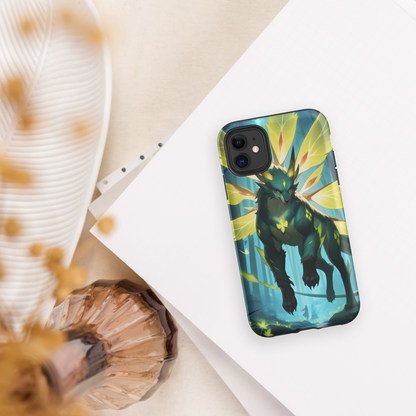 Coque iPhone® Jaguar Papillonnant - Double Couche Rigide - SoulCase