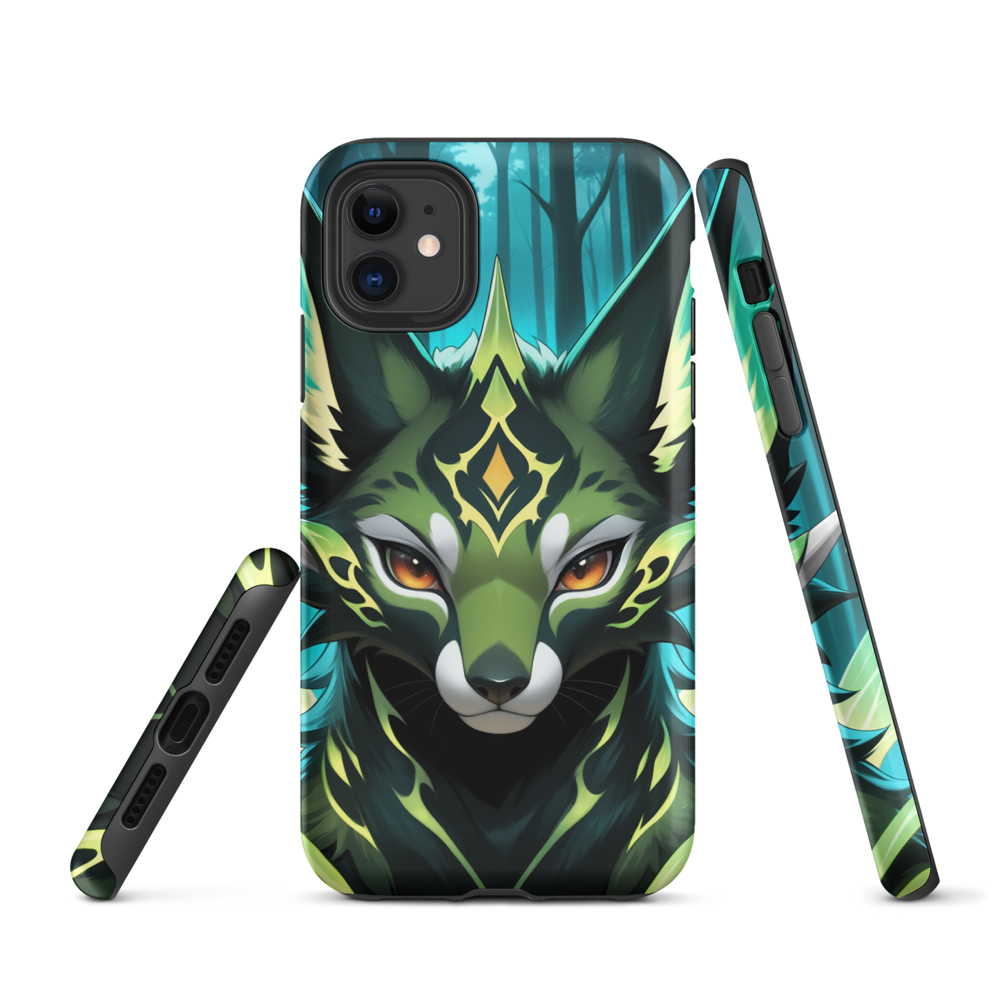 Coque iPhone® Félin Magique - Double Couche Rigide - SoulCase