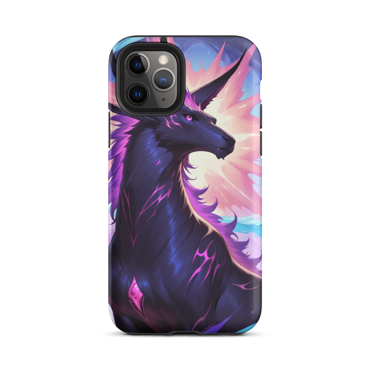 Coque iPhone® cheval ténébreux - iPhone 11 Pro - Double Couche Rigide - SoulCase
