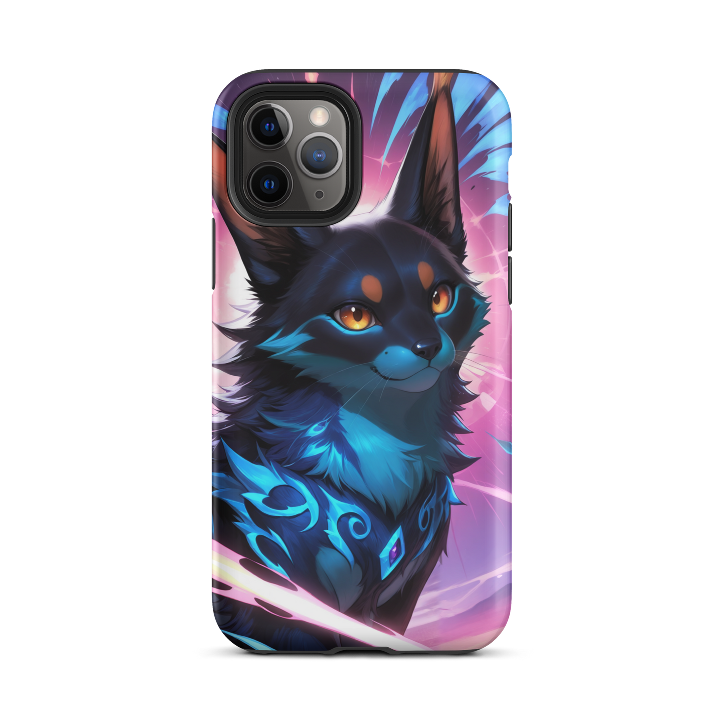 Coque iPhone® chat ténébreux - iPhone 11 Pro - Double Couche Rigide - SoulCase