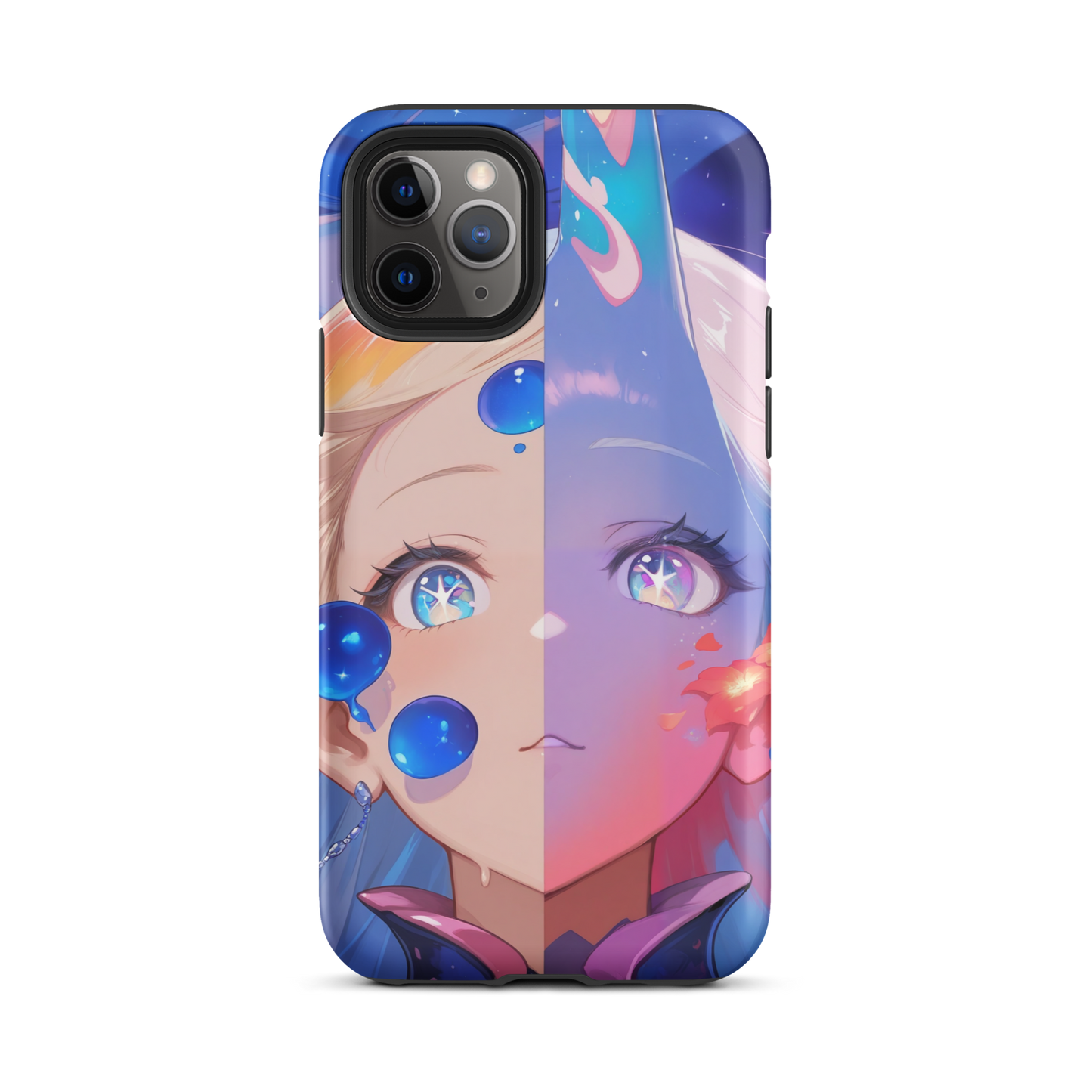 Coque iPhone® fille aqua - iPhone 11 Pro - Double Couche Rigide - SoulCase