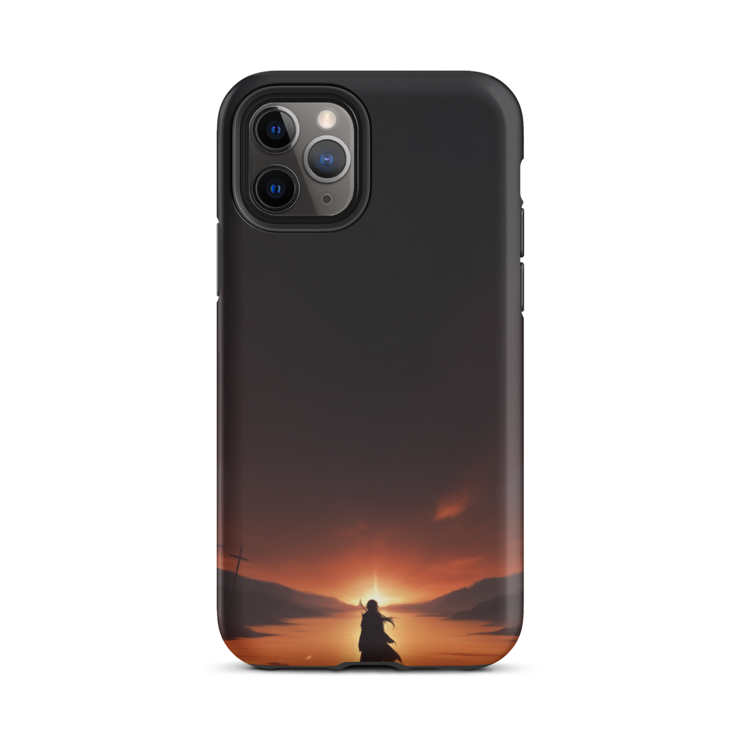 Coque iPhone® couché de soleil sur les enfers - iPhone 11 Pro - Double Couche Rigide - SoulCase