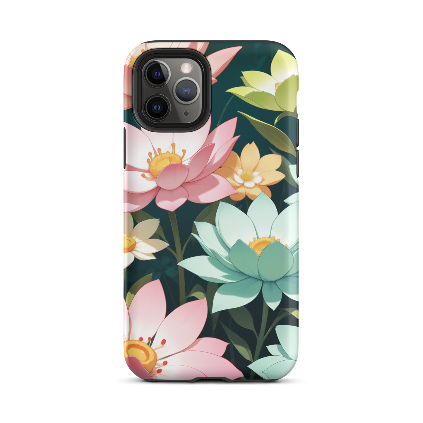 Coque iPhone® Jardin Fleuri - iPhone 11 Pro - Double Couche Rigide - SoulCase