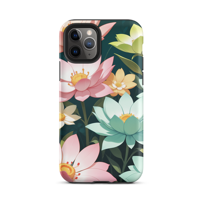 Coque iPhone® Jardin Fleuri - iPhone 11 Pro - Double Couche Rigide - SoulCase