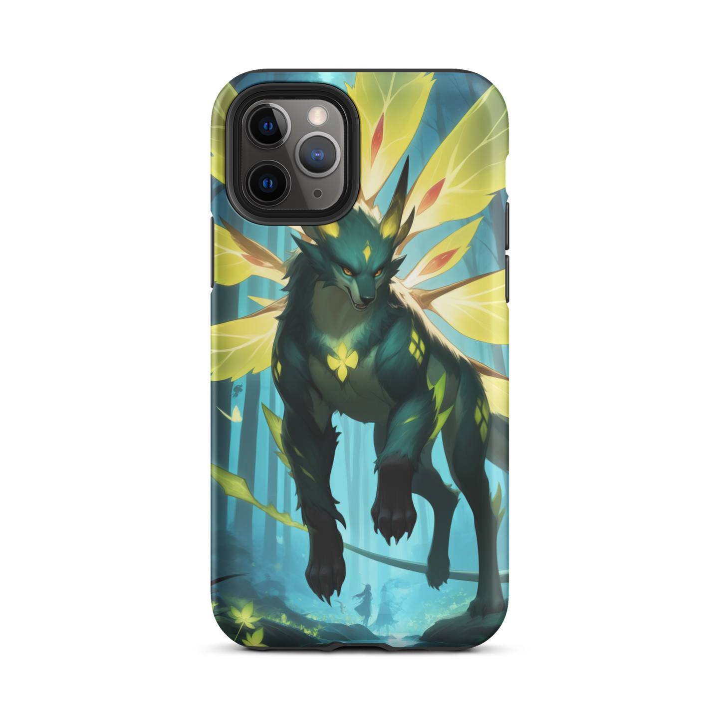 Coque iPhone® Jaguar Papillonnant - iPhone 11 Pro - Double Couche Rigide - SoulCase