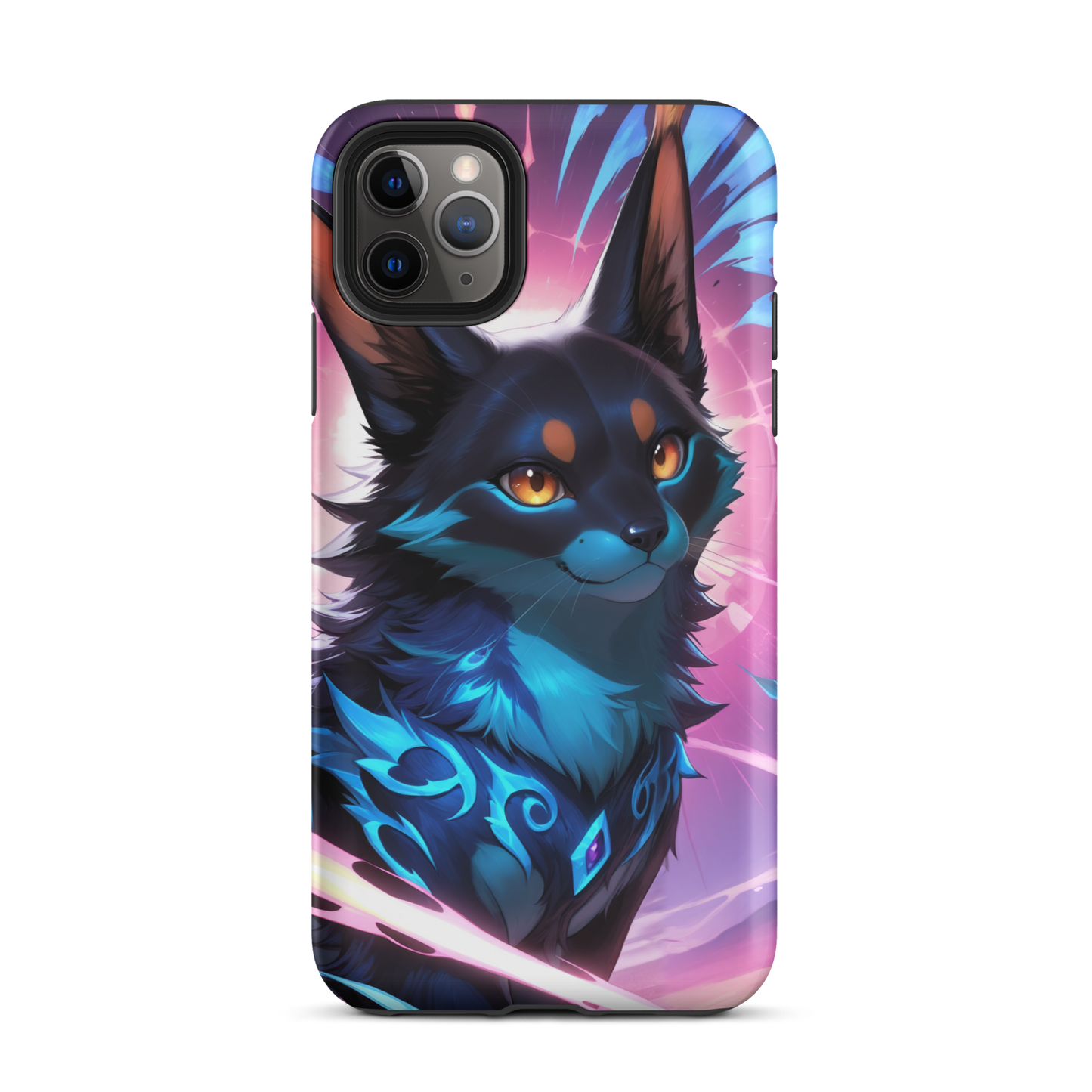 Coque iPhone® chat ténébreux - iPhone 11 Pro Max - Double Couche Rigide - SoulCase