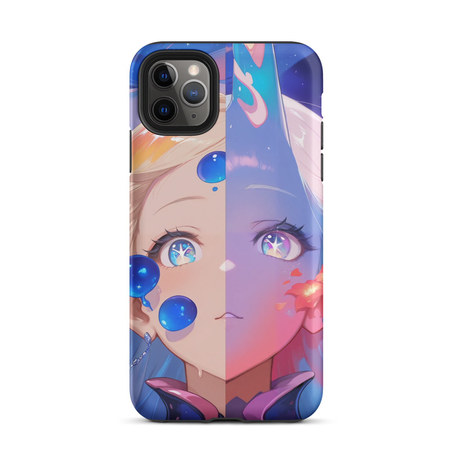 Coque iPhone® fille aqua - iPhone 11 Pro Max - Double Couche Rigide - SoulCase