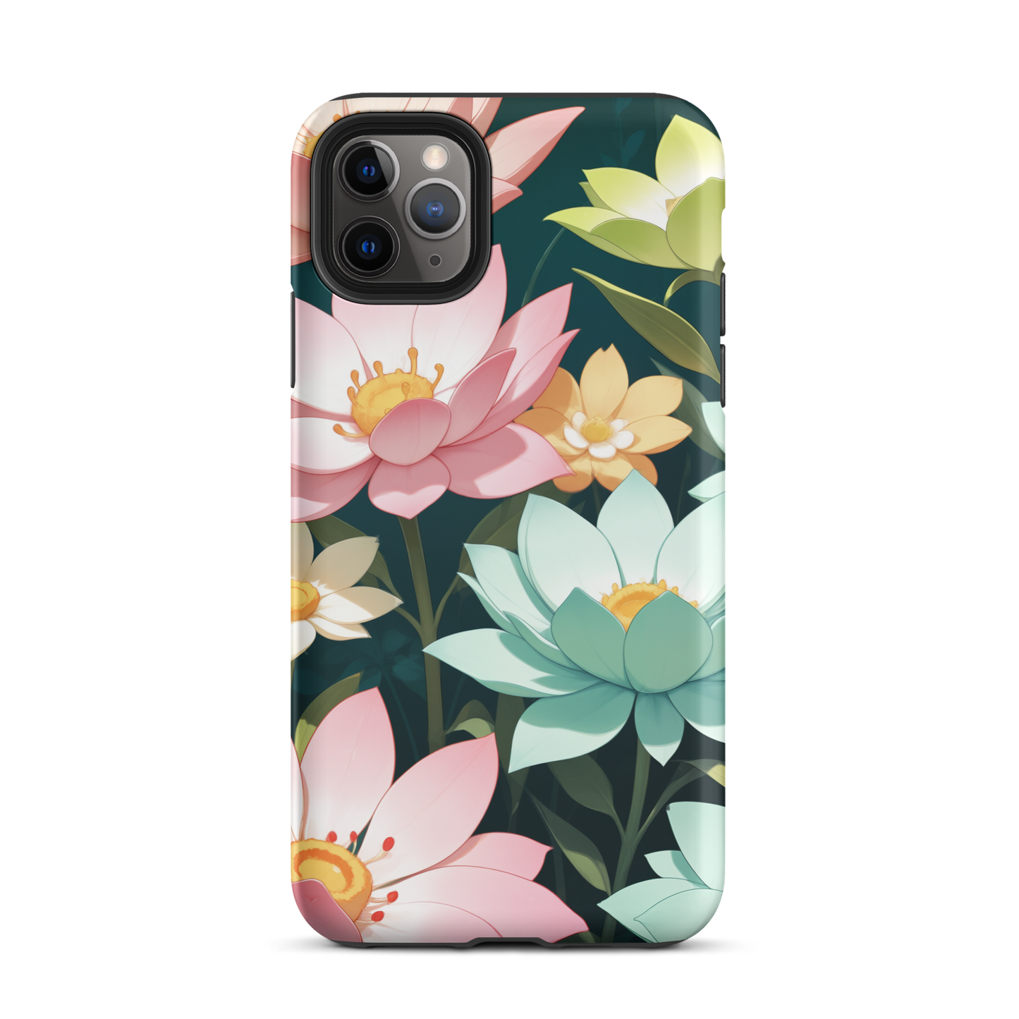 Coque iPhone® Jardin Fleuri - iPhone 11 Pro Max - Double Couche Rigide - SoulCase