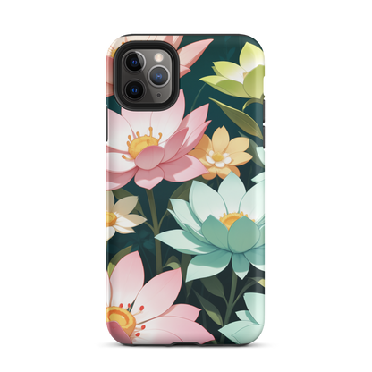 Coque iPhone® Jardin Fleuri - iPhone 11 Pro Max - Double Couche Rigide - SoulCase