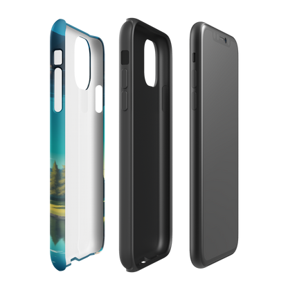 Coque iPhone® Mondes Miroirs - Double Couche Rigide - SoulCase