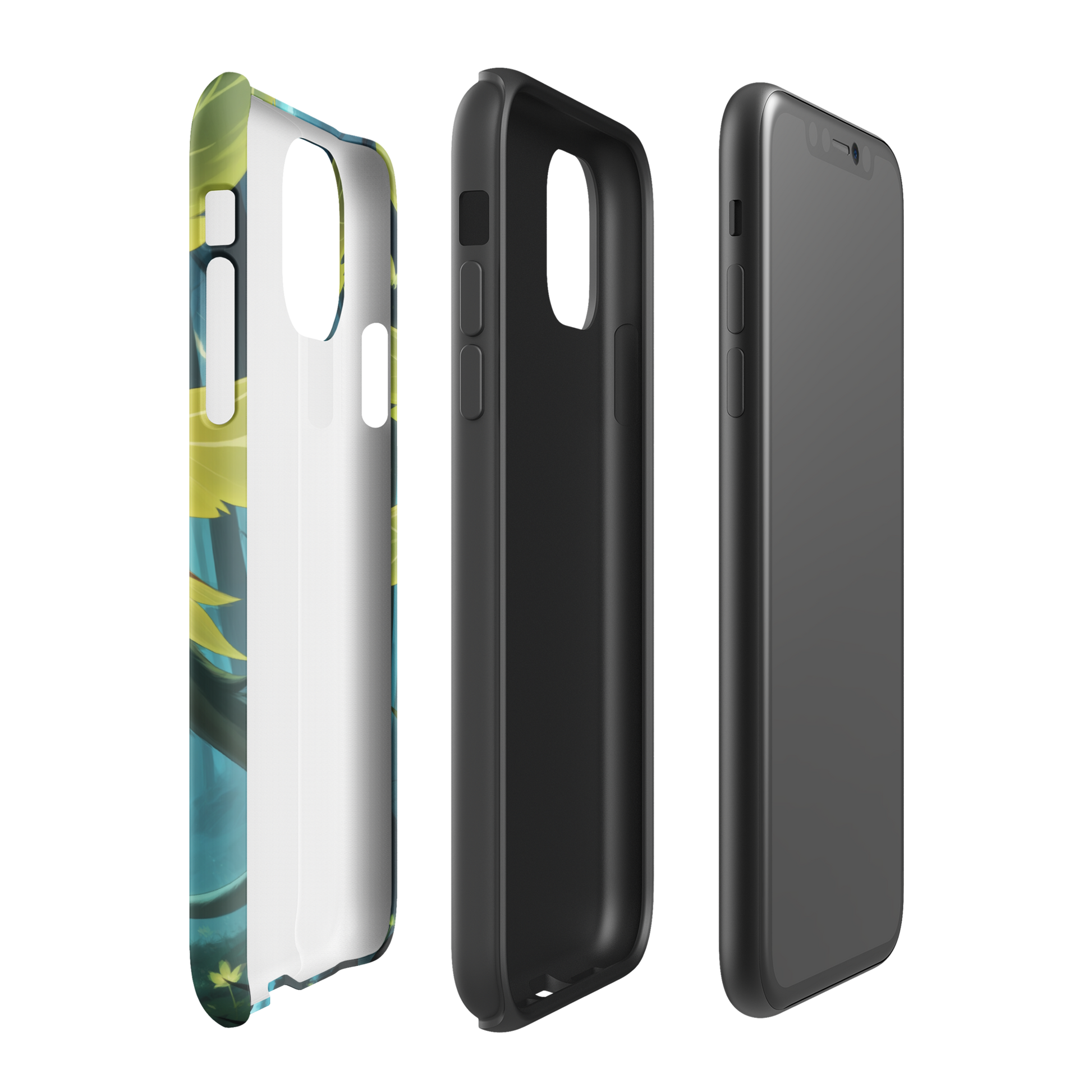 Coque iPhone® Jaguar Papillonnant - Double Couche Rigide - SoulCase
