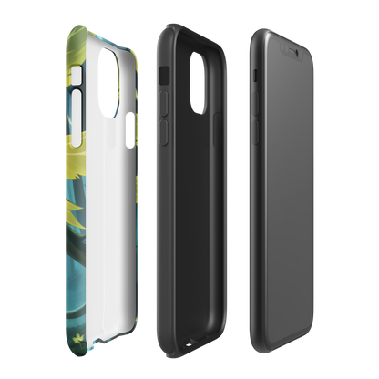 Coque iPhone® Jaguar Papillonnant - Double Couche Rigide - SoulCase