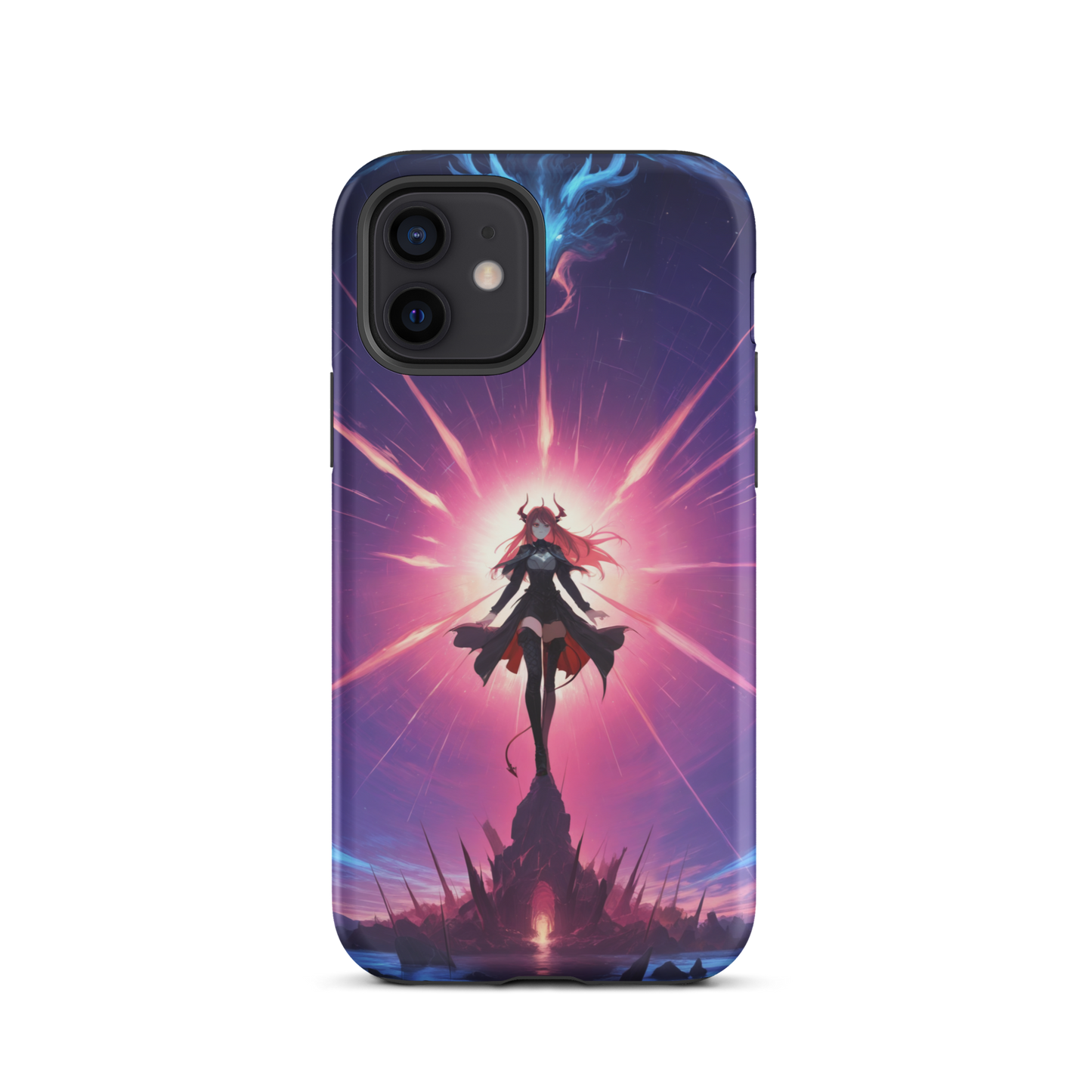 Coque iPhone® princesse ténébreuse - iPhone 12 - Double Couche Rigide - SoulCase