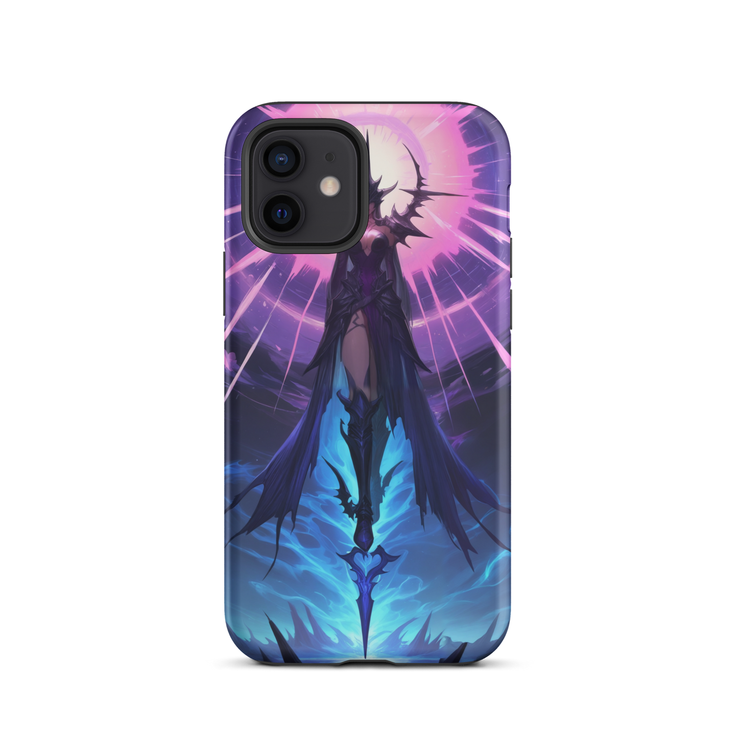 Coque iPhone® seigneur ténébreux - iPhone 12 - Double Couche Rigide - SoulCase
