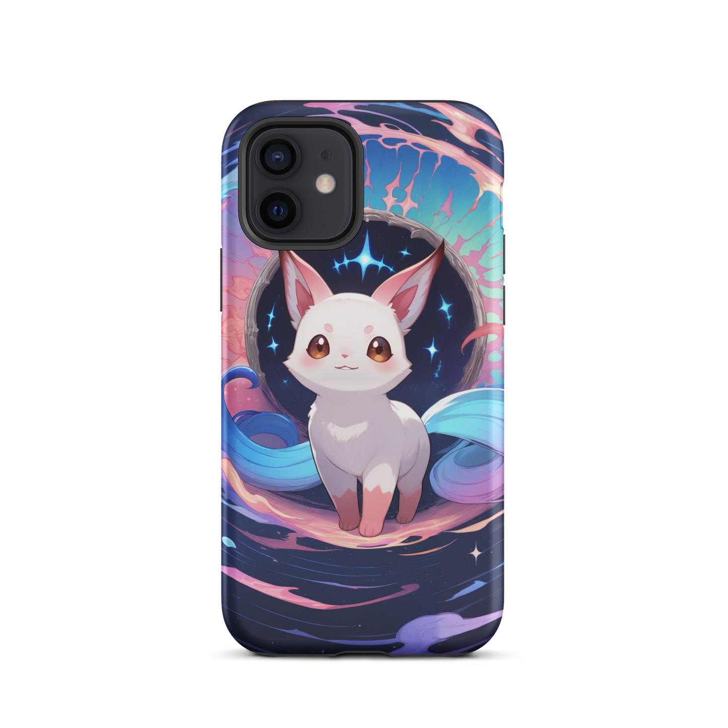 Coque iPhone® chat fantastique - iPhone 12 - Double Couche Rigide - SoulCase