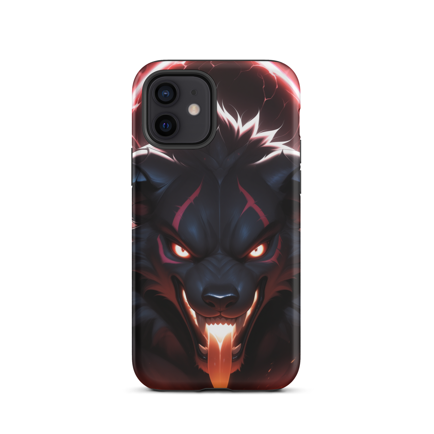 Coque iPhone® cerbère enragé - iPhone 12 - Double Couche Rigide - SoulCase