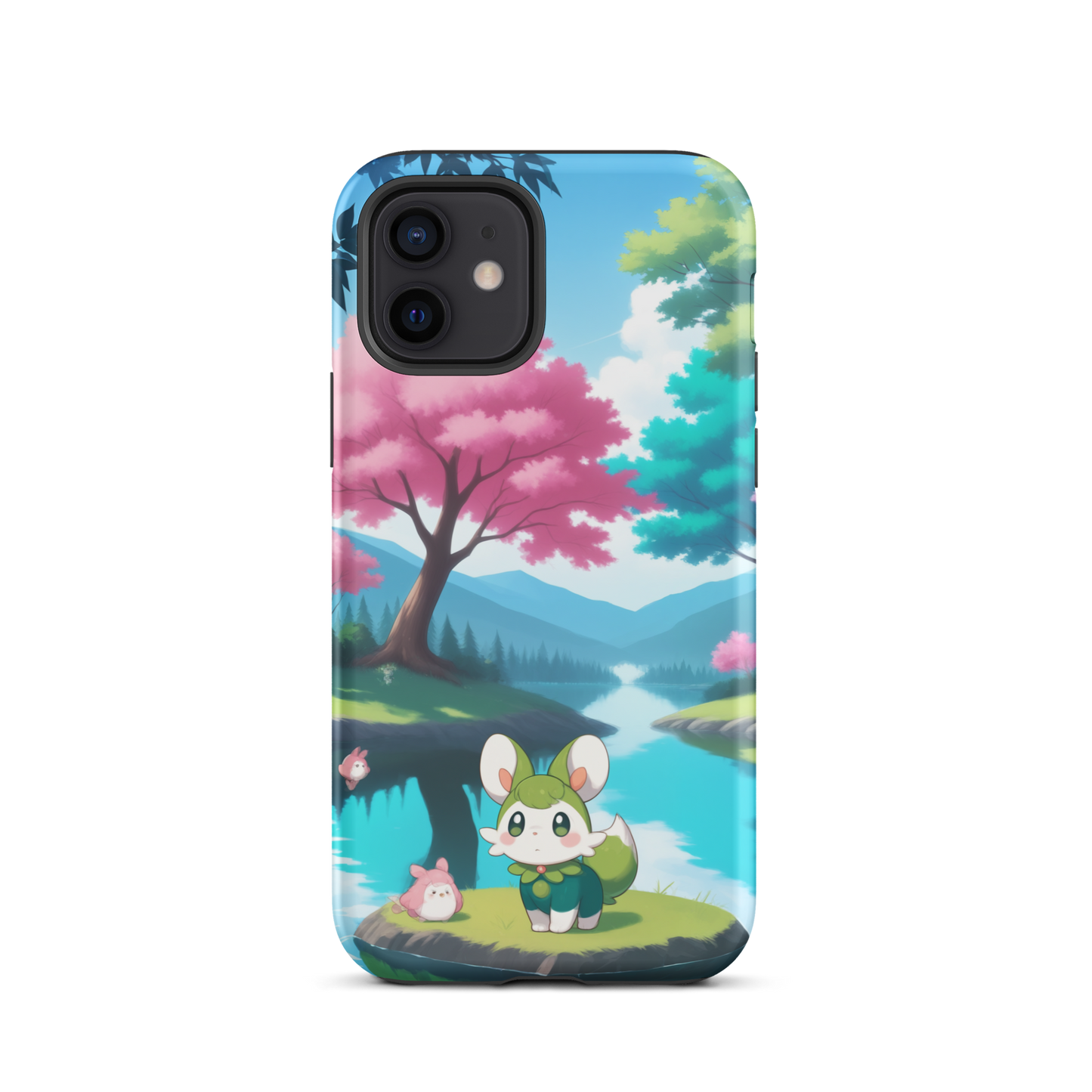 Coque d’iPhone® Adorable Tranquillité - iPhone 12 - Double Couche Rigide - SoulCase