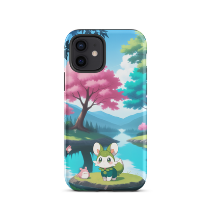 Coque d’iPhone® Adorable Tranquillité - iPhone 12 - Double Couche Rigide - SoulCase
