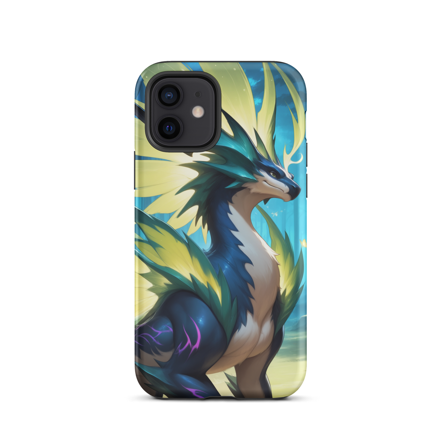 Coque iPhone® Dragon Sylvestre - iPhone 12 - Double Couche Rigide - SoulCase