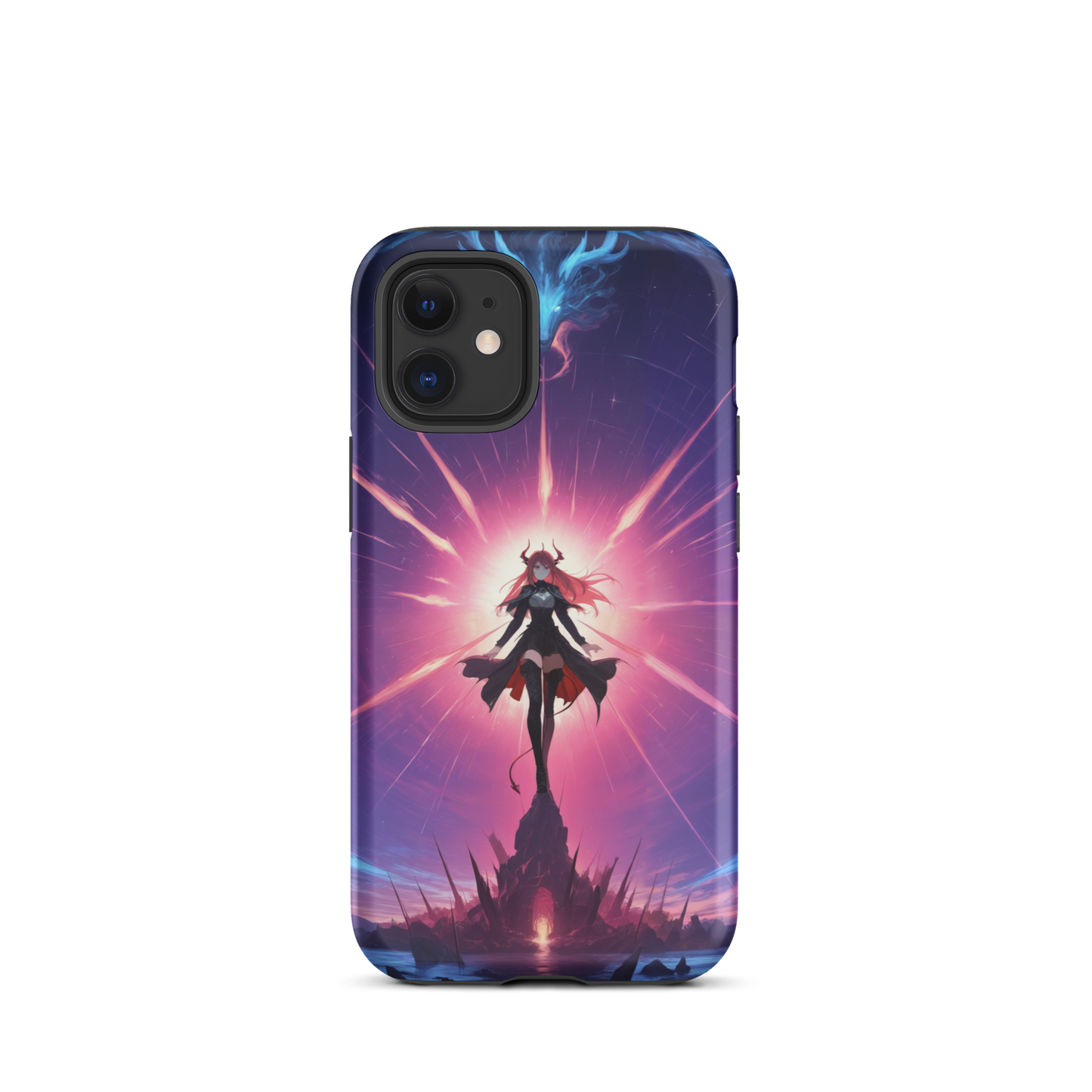 Coque iPhone® princesse ténébreuse - iPhone 12 mini - Double Couche Rigide - SoulCase