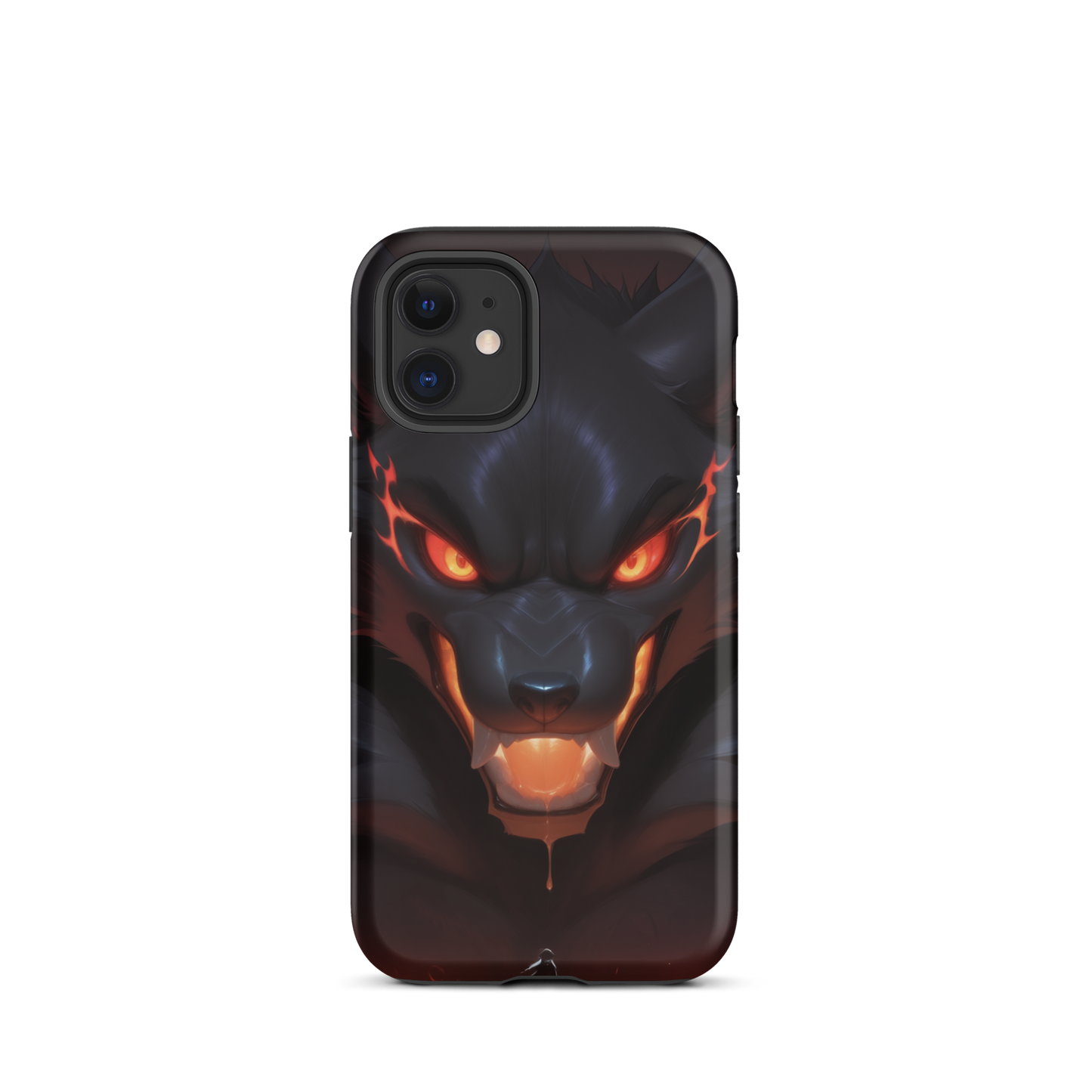 Coque iPhone® cerbère de feu - iPhone 12 mini - Double Couche Rigide - SoulCase