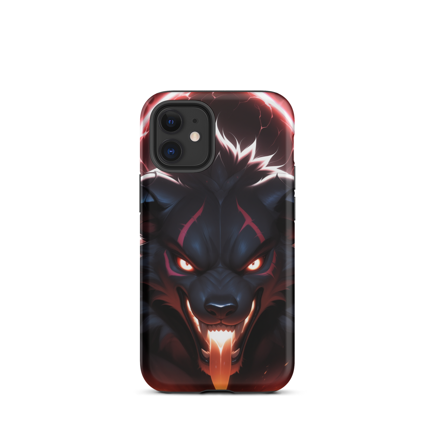Coque iPhone® cerbère enragé - iPhone 12 mini - Double Couche Rigide - SoulCase