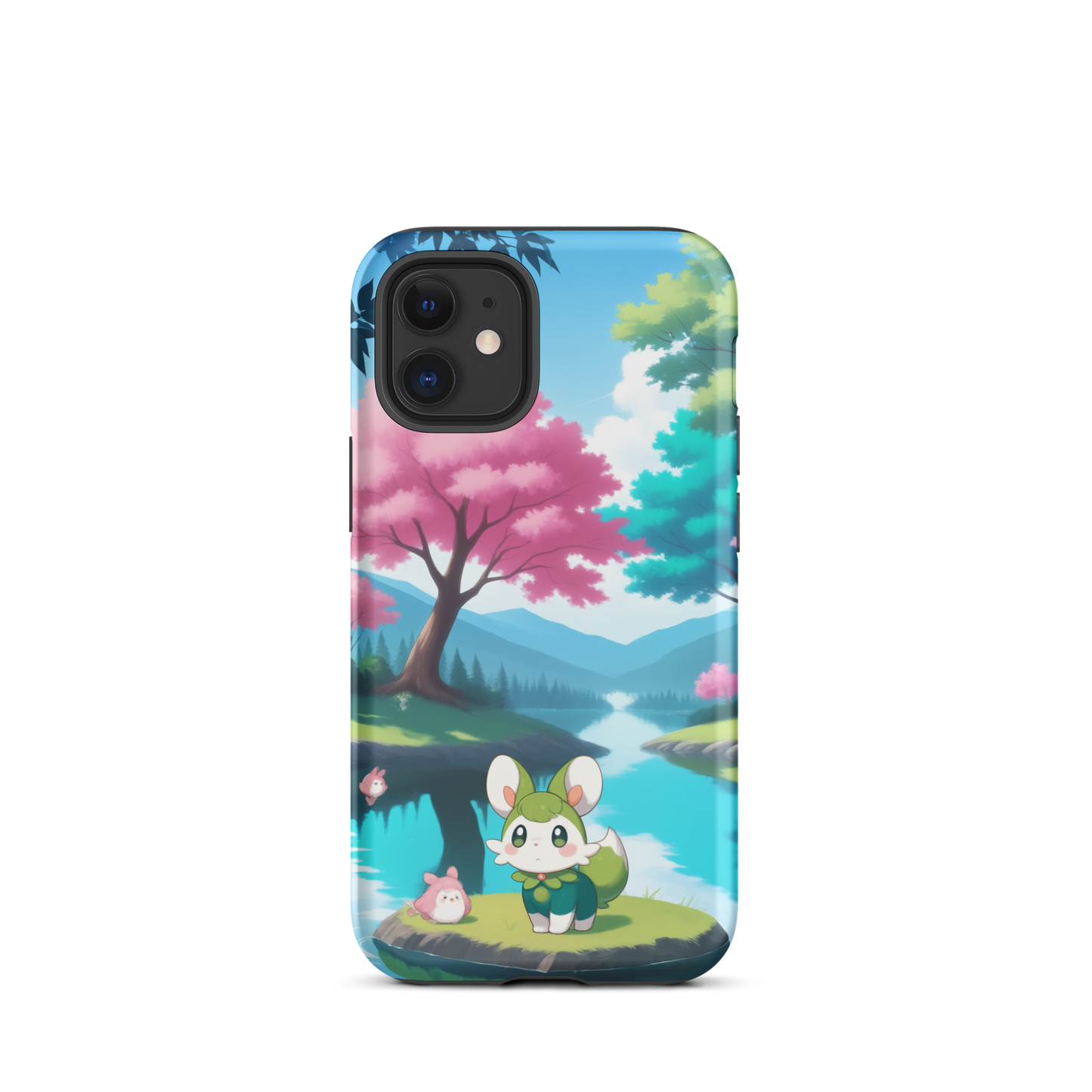 Coque d’iPhone® Adorable Tranquillité - iPhone 12 mini - Double Couche Rigide - SoulCase