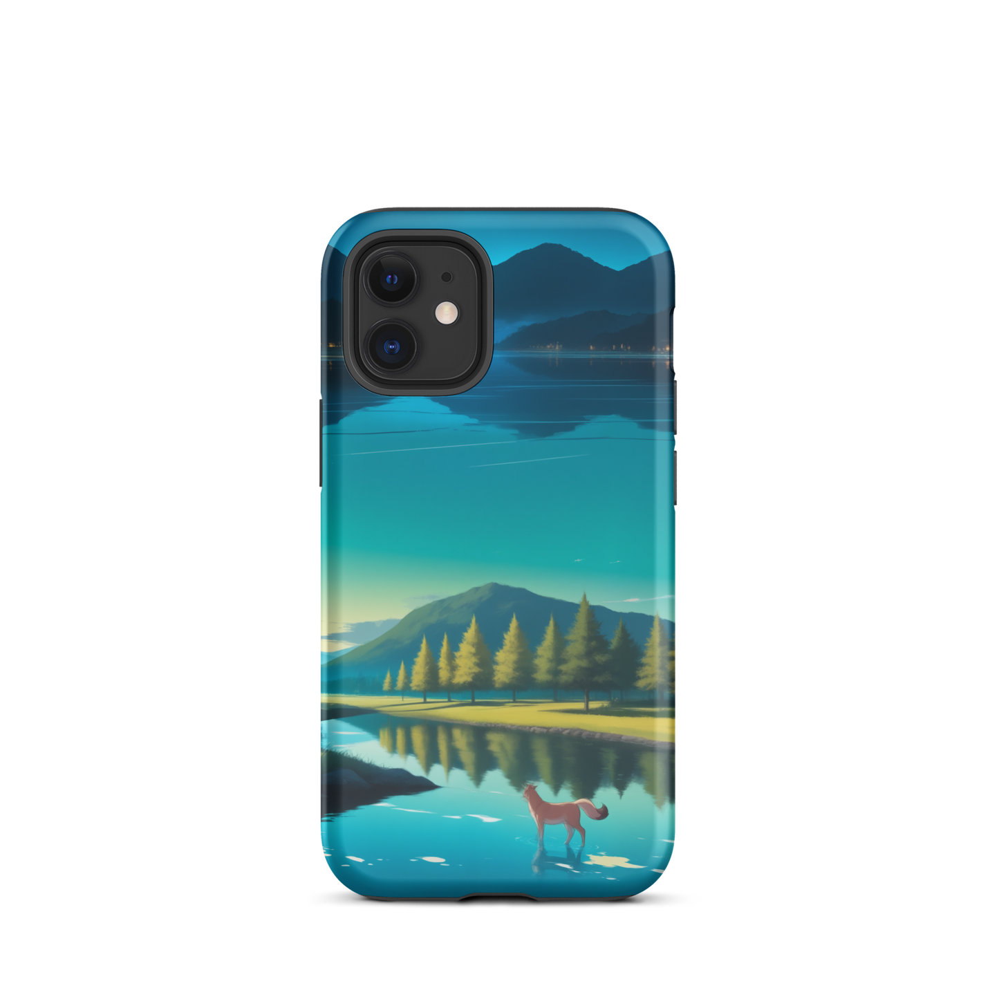 Coque iPhone® Mondes Miroirs - iPhone 12 mini - Double Couche Rigide - SoulCase