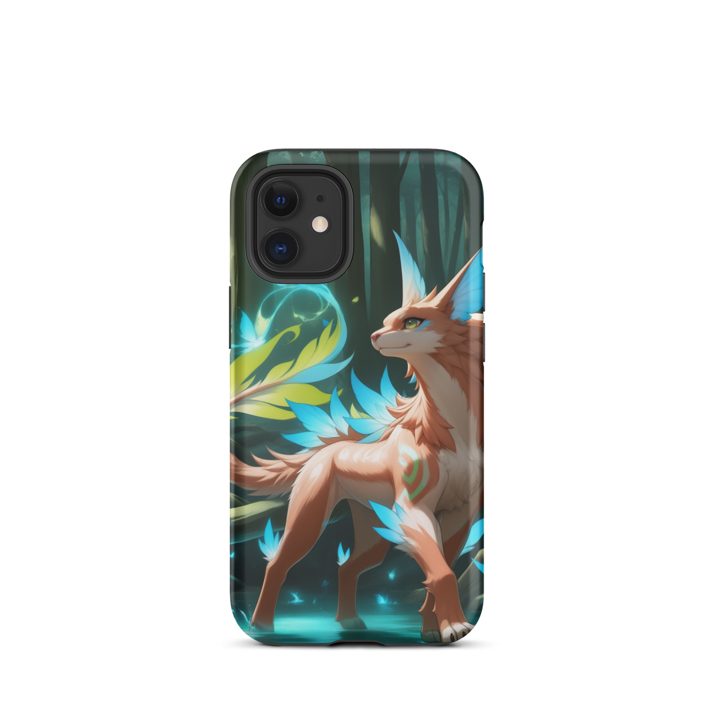 Coque iPhone® Félin de la forêt - iPhone 12 mini - Double Couche Rigide - SoulCase