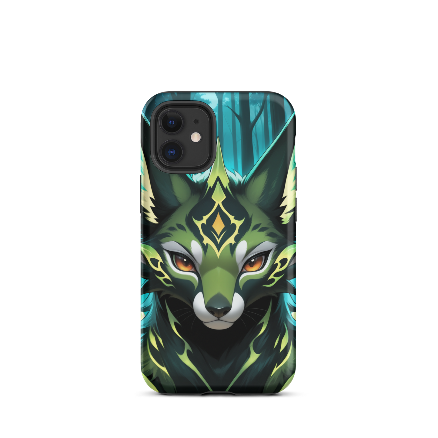 Coque iPhone® Félin Magique - iPhone 12 mini - Double Couche Rigide - SoulCase