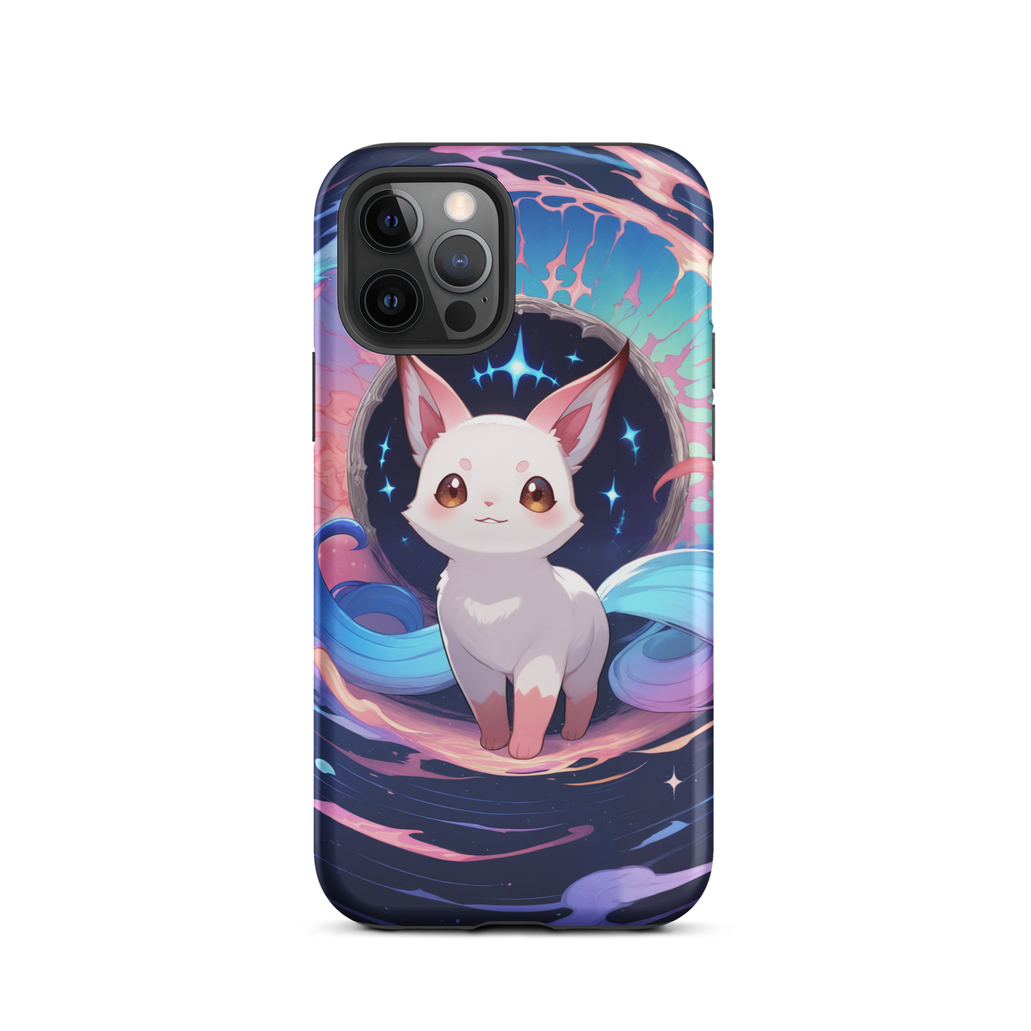 Coque iPhone® chat fantastique - iPhone 12 Pro - Double Couche Rigide - SoulCase