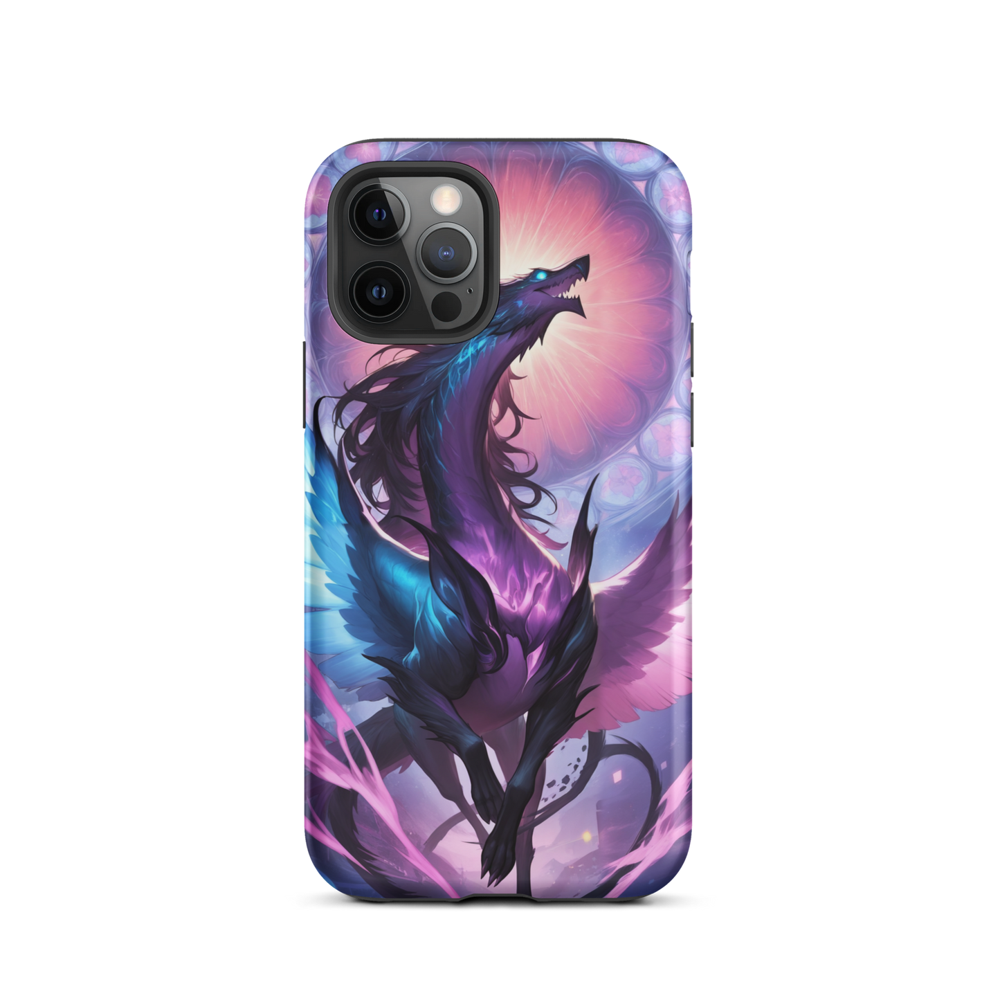 Coque iPhone® dragon ténébreux - iPhone 12 Pro - Double Couche Rigide - SoulCase