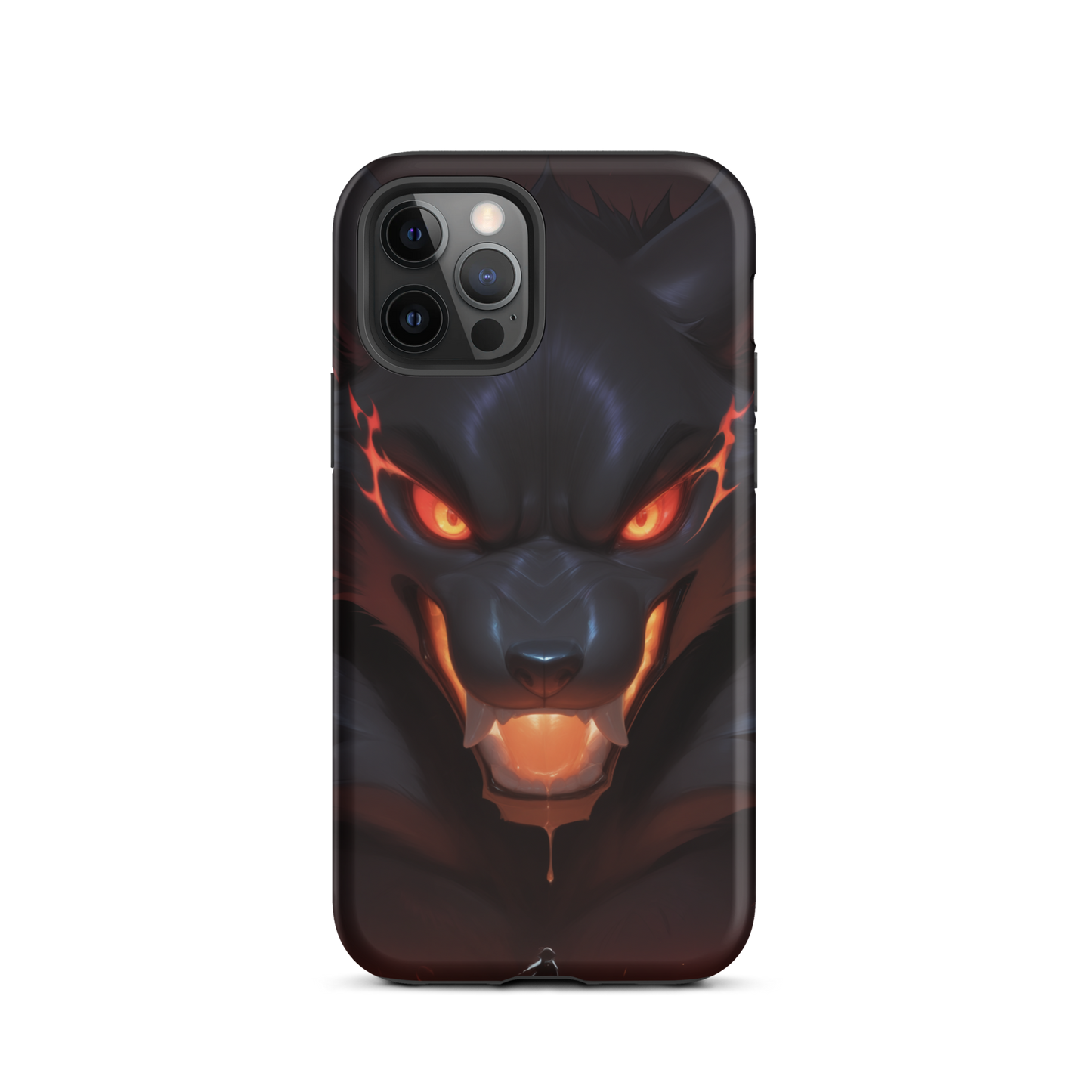 Coque iPhone® cerbère de feu - iPhone 12 Pro - Double Couche Rigide - SoulCase